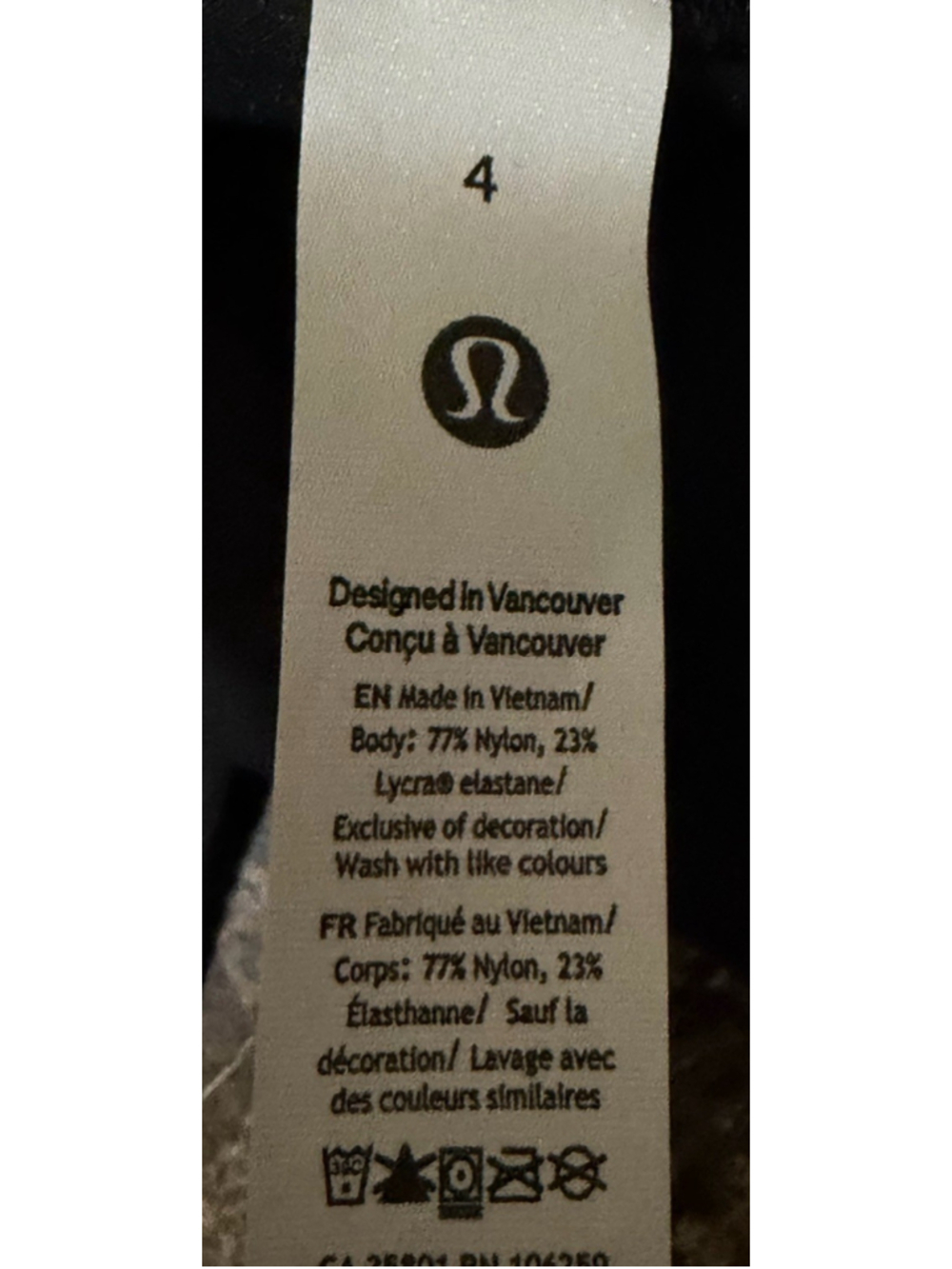 LULULEMON WUNDER TRAIN HIGH RISE LEGGING 28” BLACK COLOR SIZE 4 - Picture 6 of 7